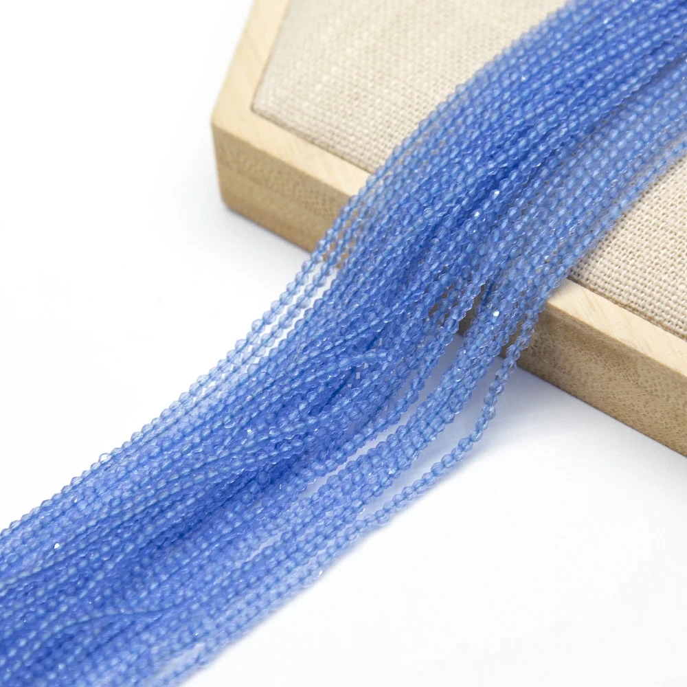 2 مللي متر موضة الكهربائي الزجاج الملون الخرز سلسلة المرأة العصرية مجوهرات عقد دي اي واي سوار أقراط هدية #1