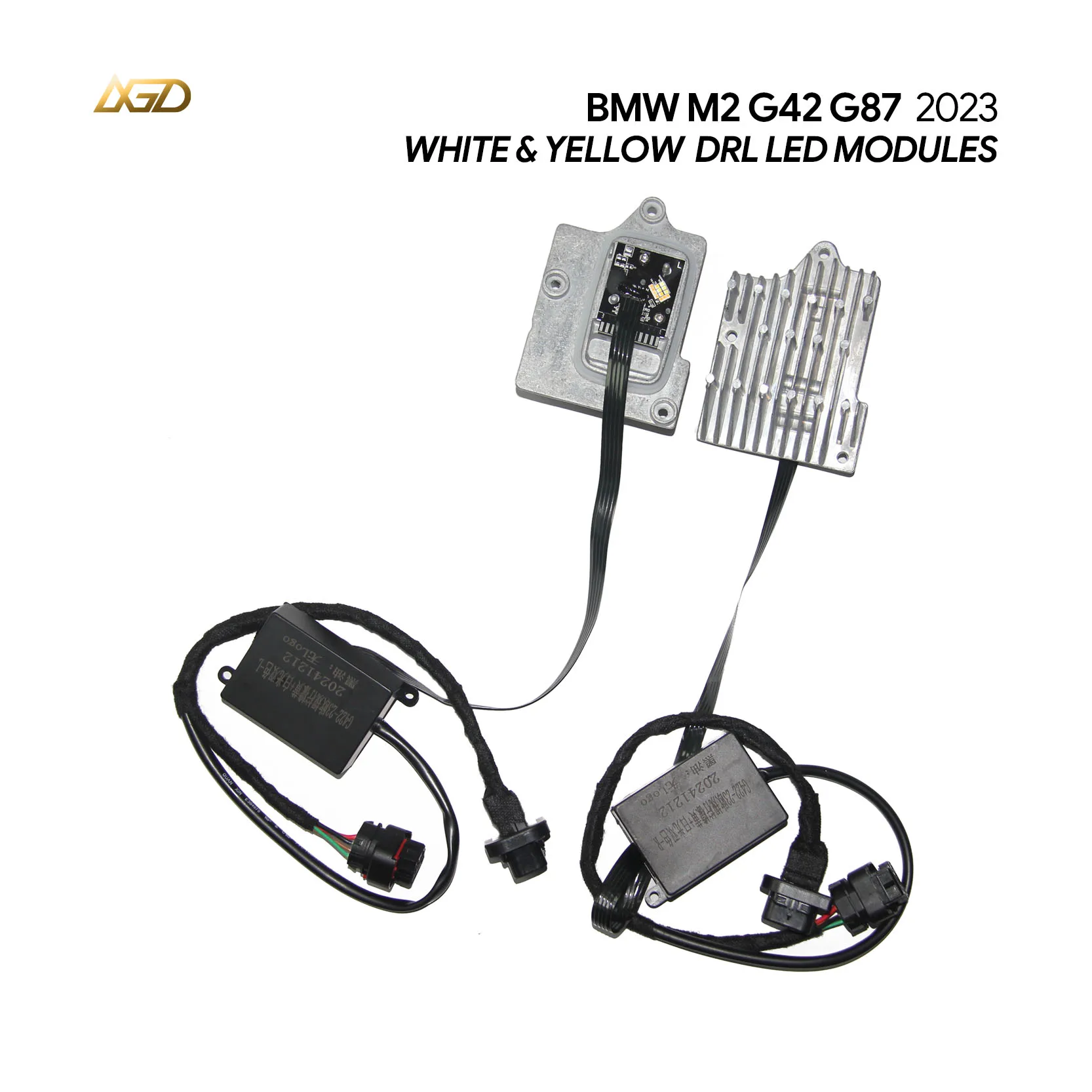 

White&Yellow DRL For BMW M2 G42 G87 2 SERIES 22-23 CSL Daytime Running Light LED Module with Heat Sink