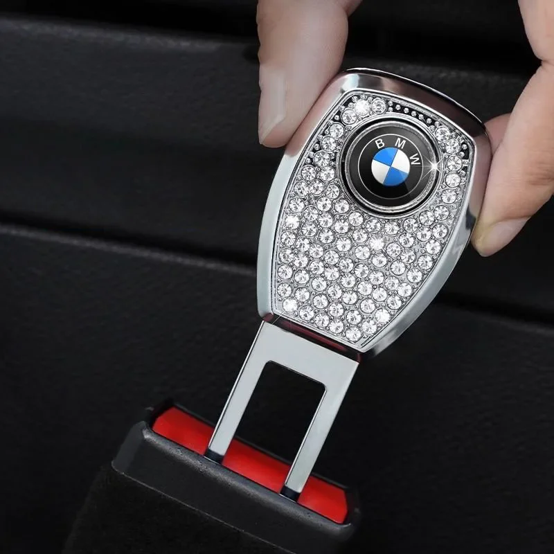 New Car Safety Extension Buckle Rhinestone Extension Buckle Insert Plug Seat Belt Clip for Bmw