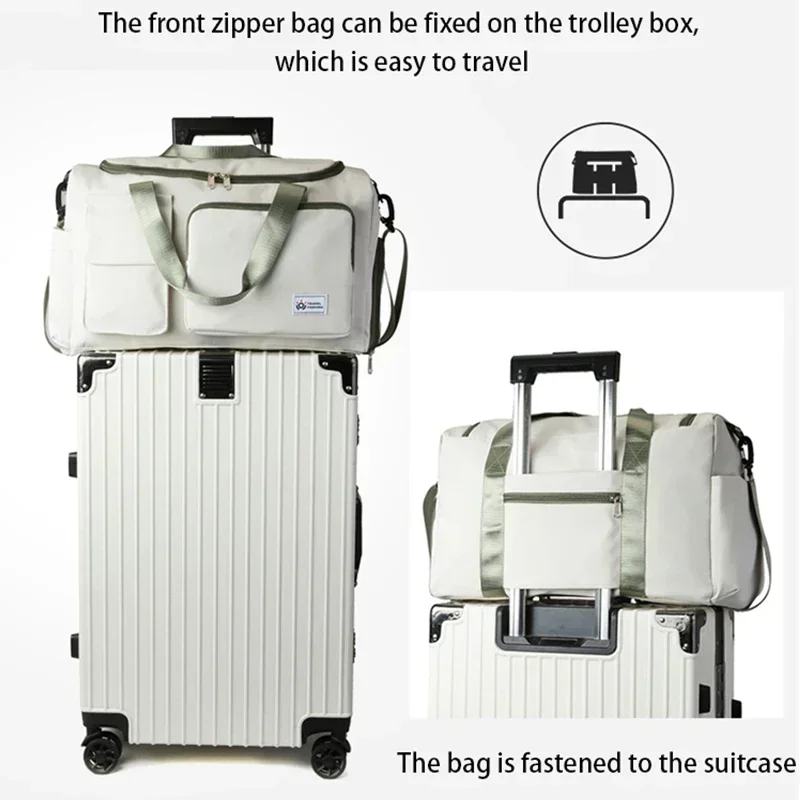 Large Capacity Fashion Travel Bag Multi-functional Luggage Bag Waterproof Sports Bag Bussiness Trip