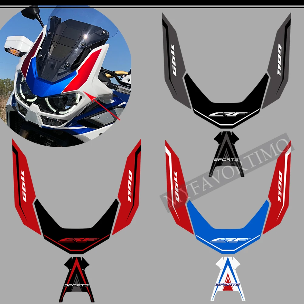 

For Honda CRF1100 CRF 1100 L Adventure Africa Twin Protection Side Tank Pad ADV Visor Set Body Stickers Decal Kit 2019 2020 2021