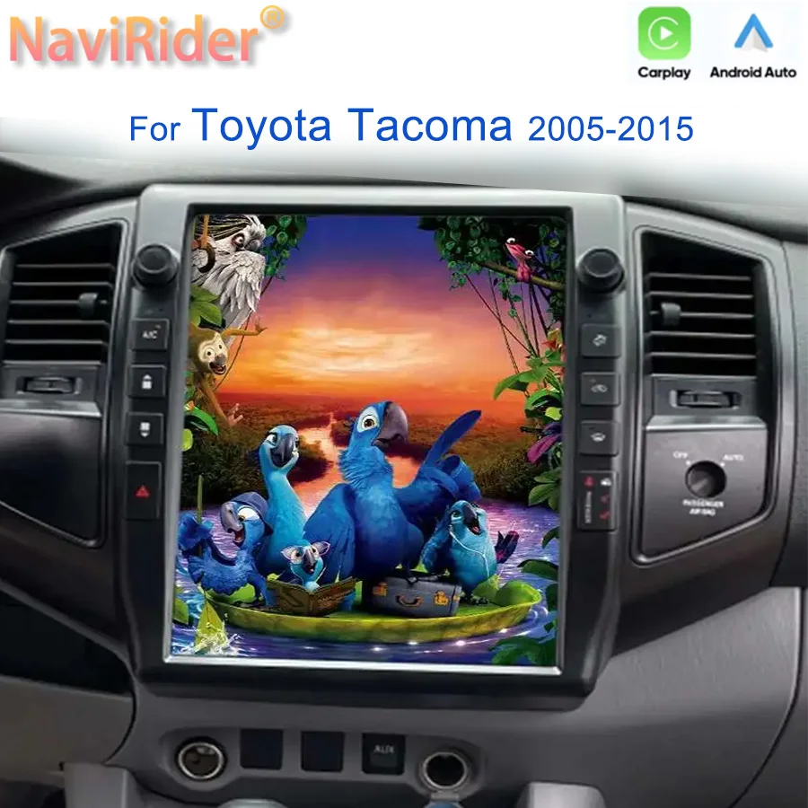 

13-дюймовый Android Auto Qled экран Автомобильное радио для Toyota Tacoma 2015 2005 GPS Carplay Навигация Мультимедийный плеер Стерео головное устройство