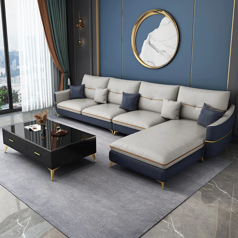 Light luxury leave-in technology cloth sofa