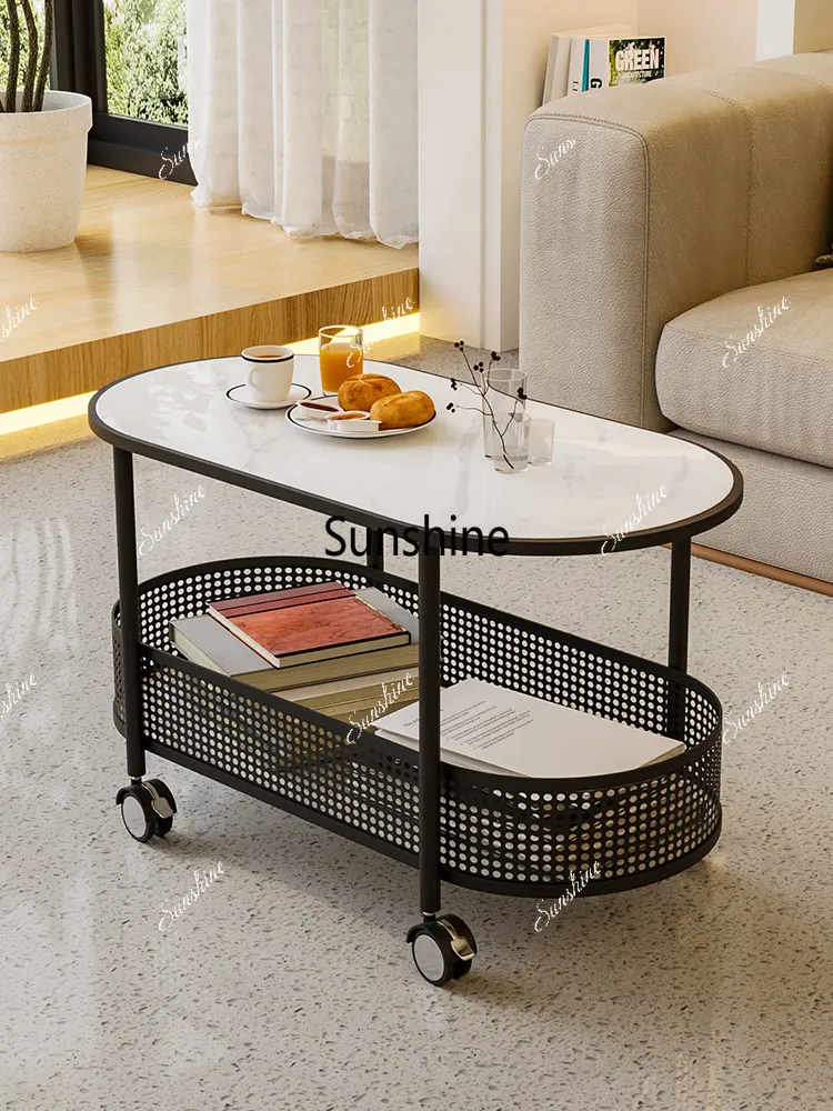 Creative medieval sofa edge can be moved, trolley, rock slab, living room for home use