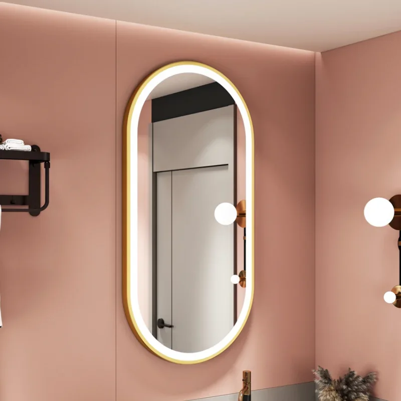 

Bathroom Decorative Mirrors Room Decoration Interior Makeup Mirror Wall Sticker Large Art Led Round Modern Home Liquidation