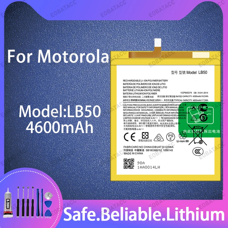 

100% Brand New LB50 Battery For Motorola Large capacity Batteries+Free Tools
