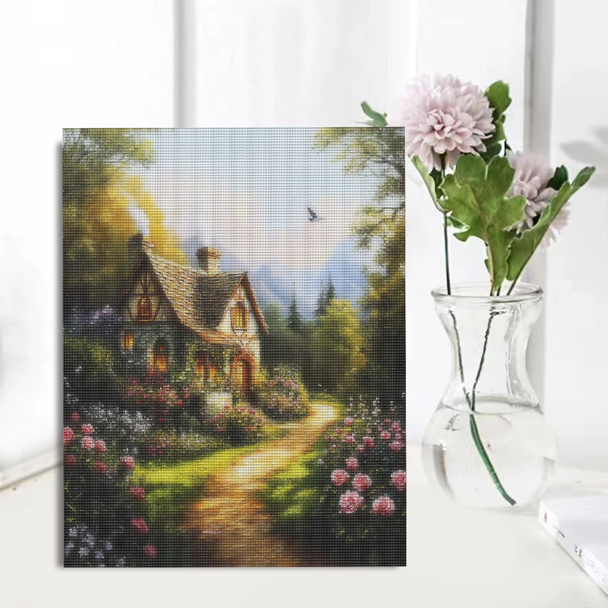 ภาพปักเพชรแบบเต็มวงกลม 5 มิติ - Art And Craft Jungle บทวิจารณ์และราคา