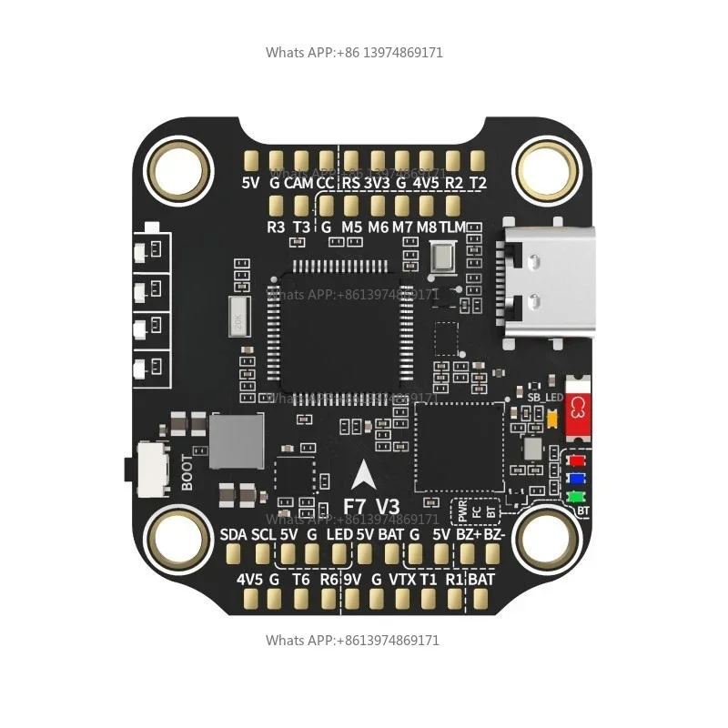 F7 V3 BL32 50A Integrated Flight Stack 30x30 Wireless Flashing Compatible Multiple Flight Firmware Drone Control System