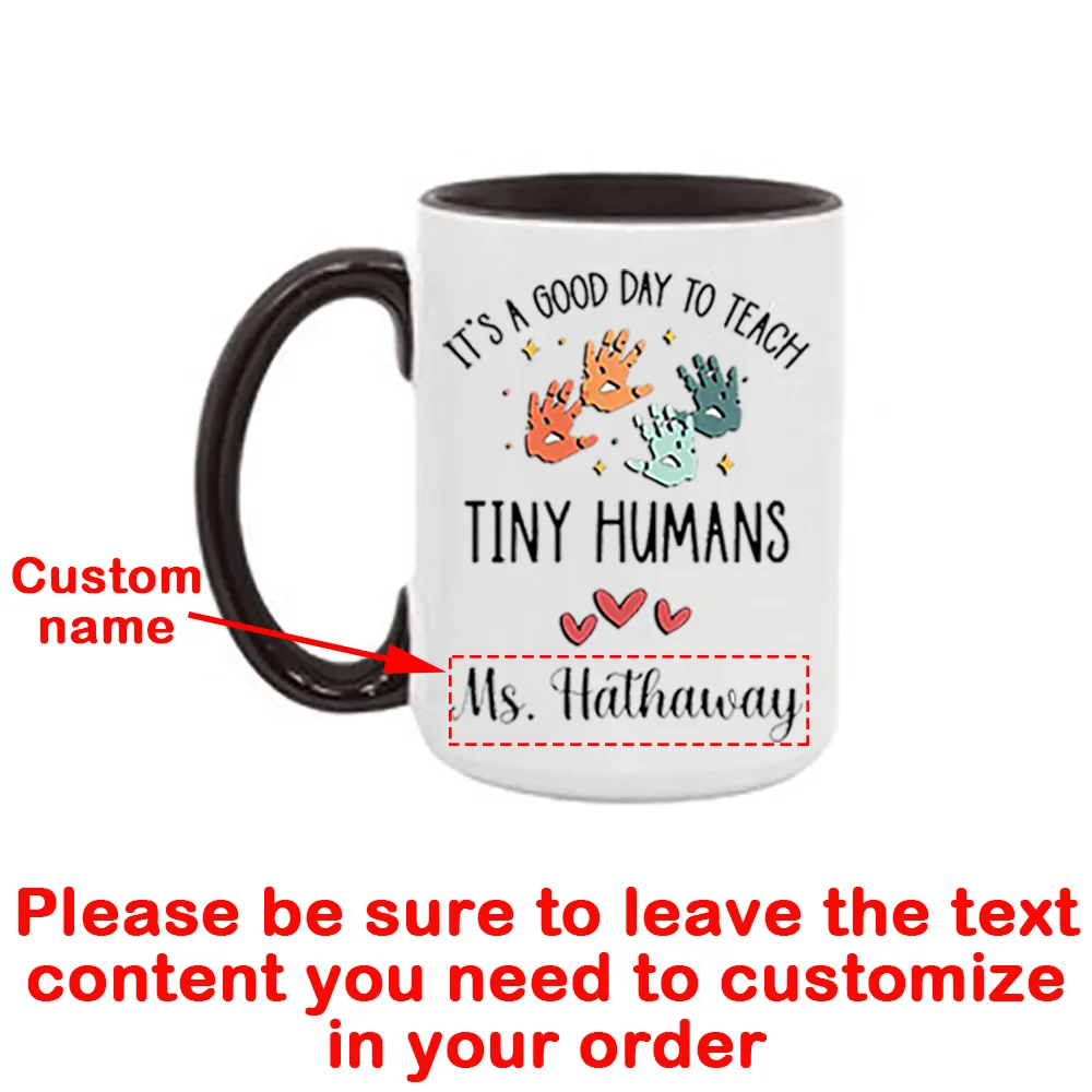 مخصص إنه يوم جيد لتعليم كوب القهوة للأشخاص الصغار هدية تقدير المعلم هدية العودة إلى المدرسة كوب المعلم ما قبل المدرسة #3