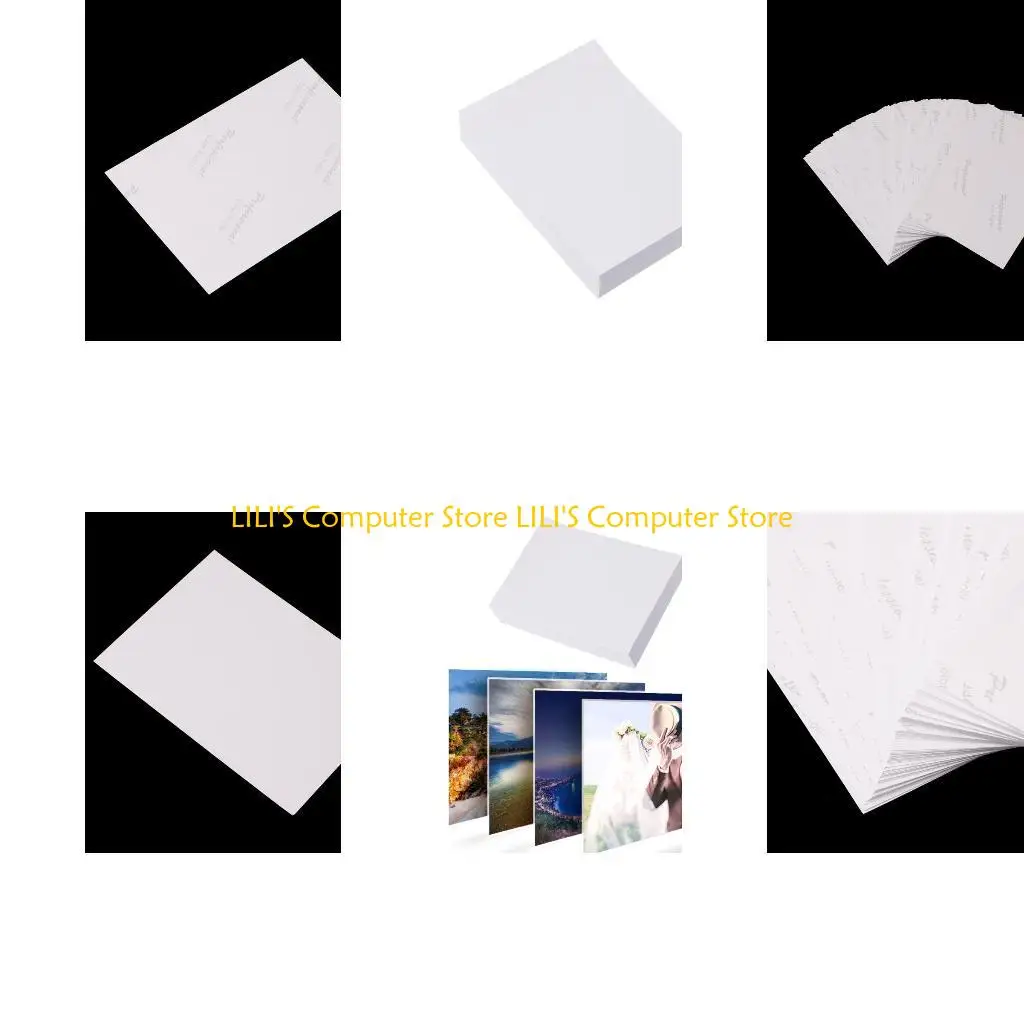 

A52B 100 Sheet Glossy 5" 3R Photo Paper For Inkjet Printers Photographic Graphics Out for Color Jet Printer