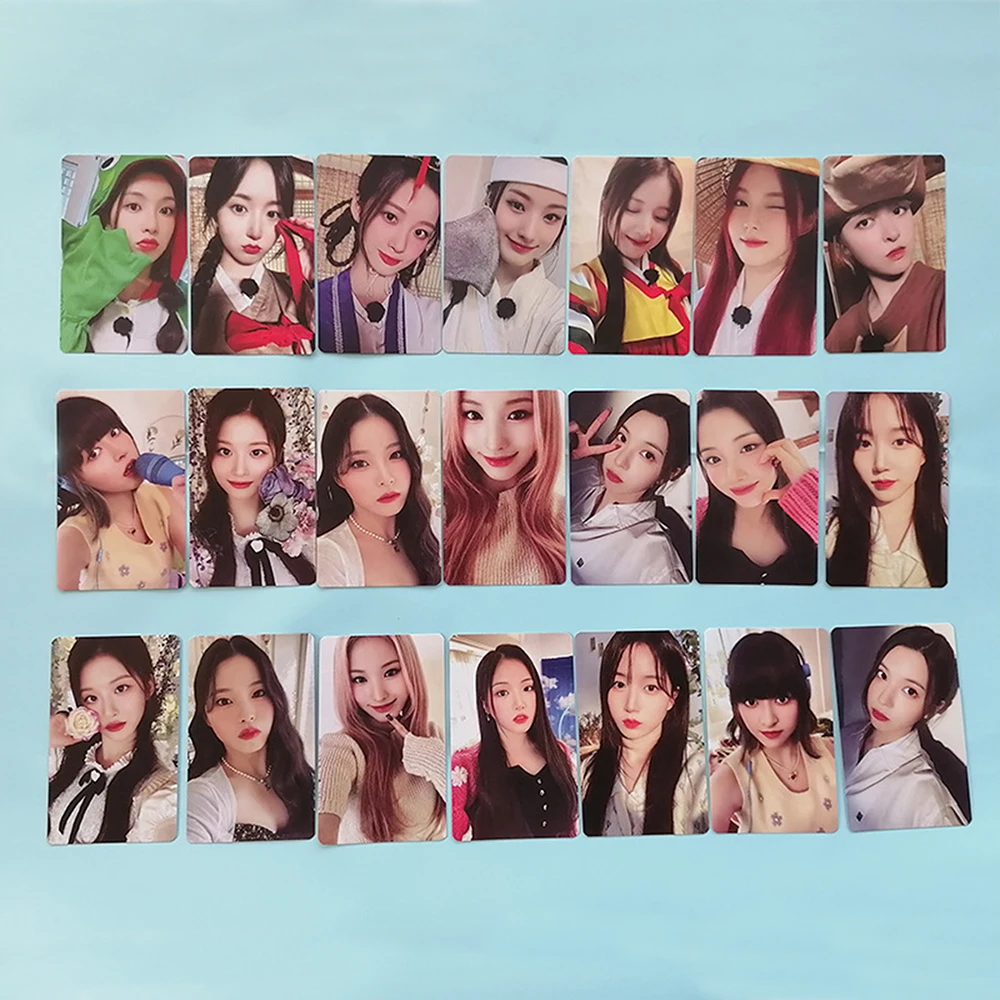 7PCS/Set KPOP NMIXX AD MARE Special Gift Photocards Double-Sided Selfie LOMO Cards HaeWon SullYoon KyuJin Lily Fans Collections