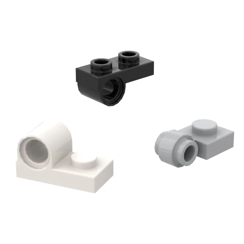 10PCS Compatible with 11458 1x2 MOC  4081b 18677 28809 building block fittings with a perforated plate on the top and a hinged