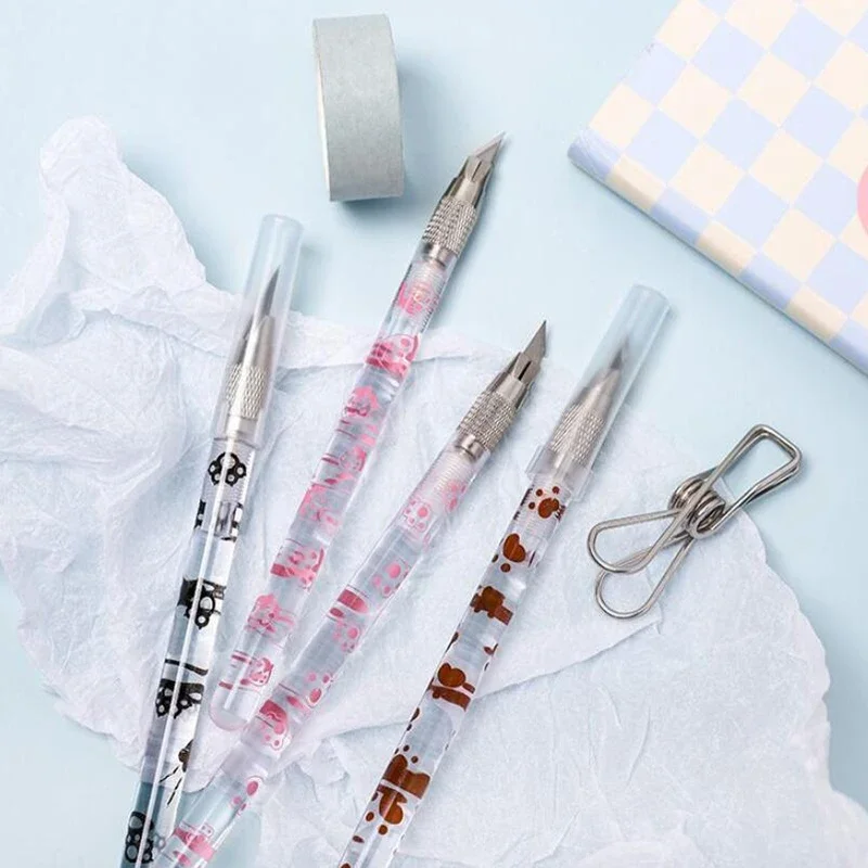 Kawaii Cat Paw Utility Knife, Portable Pen Knife, Box, Envelope Opener, DIY Scrapbooking Stickers Paper Cutter, Handmade Cutting Tool