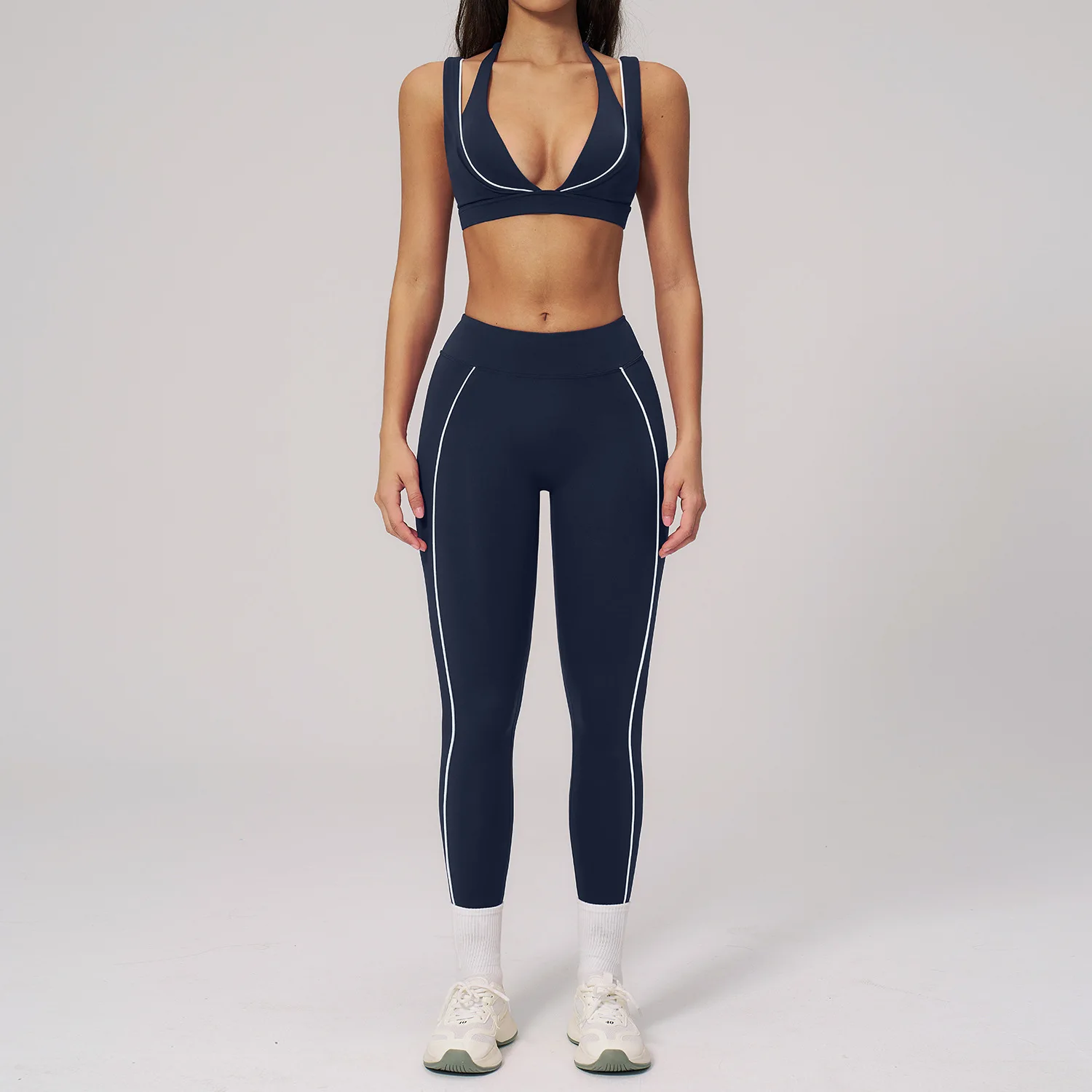 2PCS Sport Sets Women Tracksuit Gym Push Up Yoga Pants Gym Fitness Bras Workout High Waisted Leggings Outfits Tights Yoga Suit