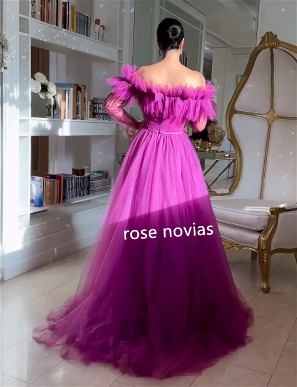 Personalizzato netto con paillettes piega spalle scoperte A-line occasione su misura abito da ballo di fine anno elegante sera formale scintilla