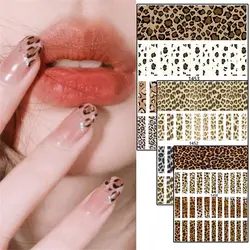 Manicure Tools Animal Series Tiger Print Leopard Nail Art Sticker Nail Art Decorations 3D Nail Decals Animal Tiger Nail Sticker