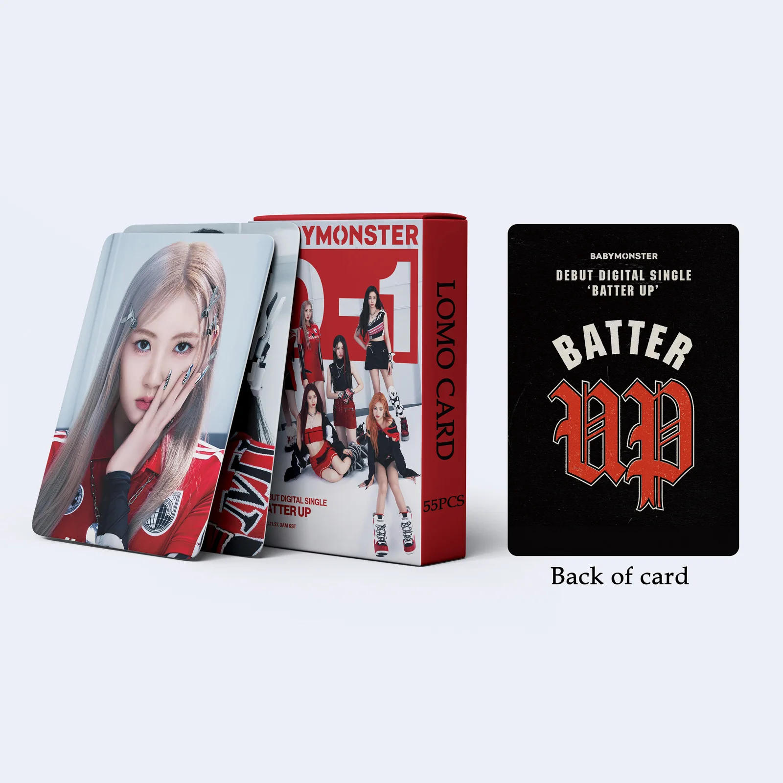 55 Stks/set Kpop Baby Monster Nieuw Album Beslag Lomo Kaarten Haram Hd Fotocards Meisjes Fotokaart Voor Fans Collectie Cadeau