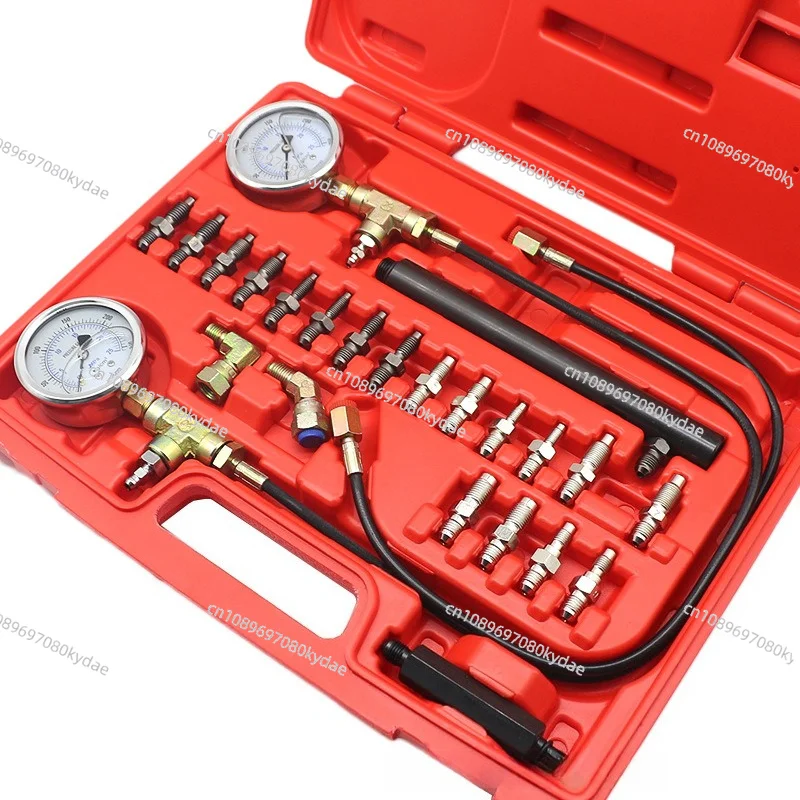 ABS Hydraulic Pressure Meter Auto Brake System Diagnostic Gauge Brake Fluid Pressure Inspection Testing Tool Kit