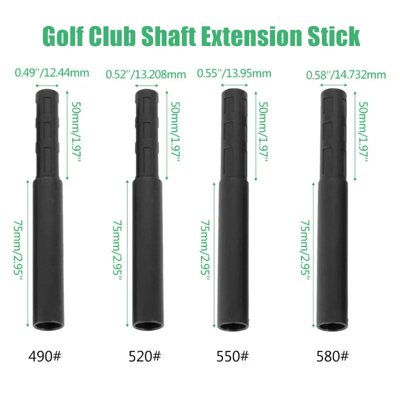 5Pcs Golf Club Shaft Extension Stick Extender Rods Graphite Shafts Driver Fairway Golf Shaft Extender Graphite Extension