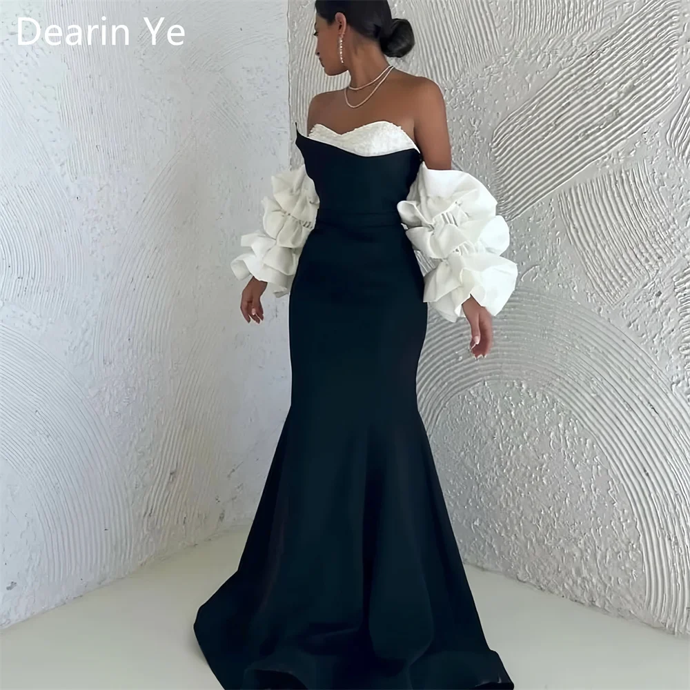 

Customized Evening Dress Saudi Arabia Dearin Strapless Mermaid Floor Length Skirts Bespoke Occasion Dresses Formal Prom Gown