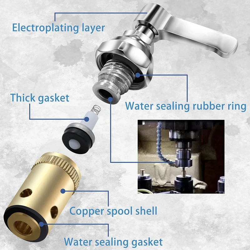 真ちゅう製の蛇口の交換用アクセサリー,ホットサイドハンドル,ステムアセンブリ,商用グレード,キッチン用,パフォーマンス002714-40
