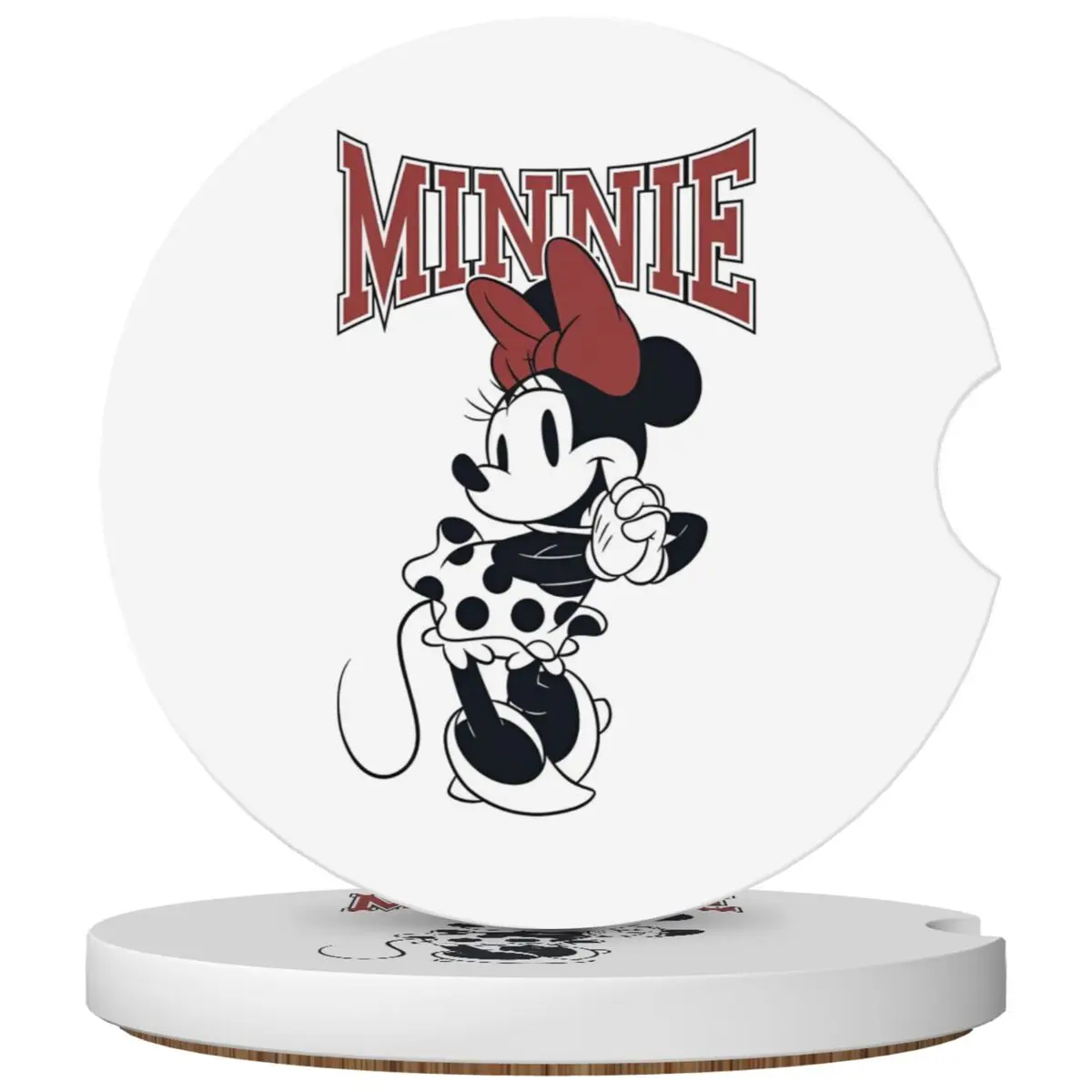 Minnie Mouse Mickey Car Coasters 2 Pack for Cup Holders 2.56