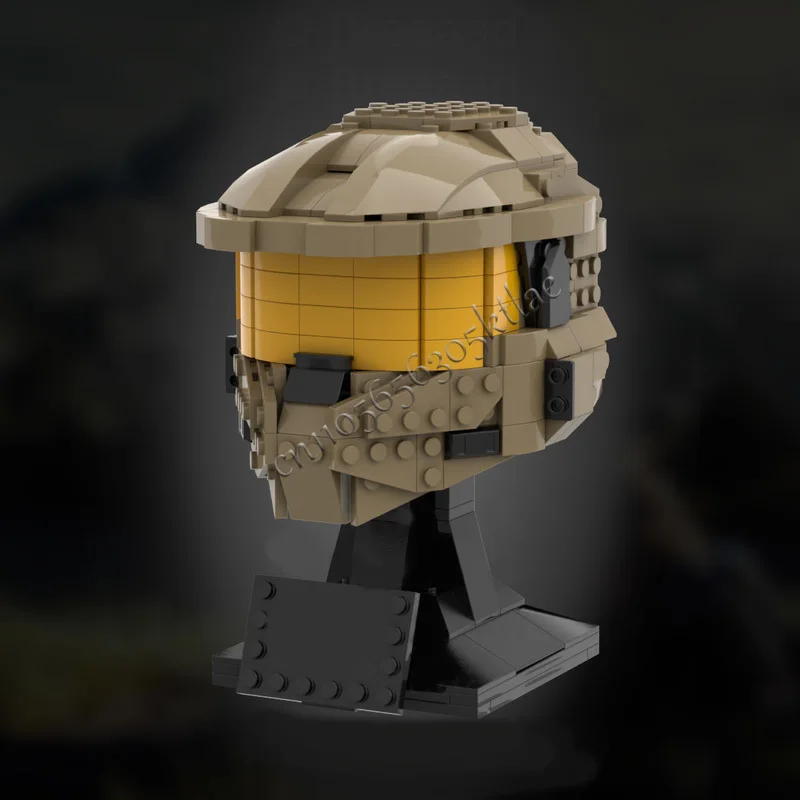 418PCS MOC HaloS John-117 Helmet Collectio GAMES Model Building Blocks DIY Stacking Bricks Creative Kid Toys Gifts Educational