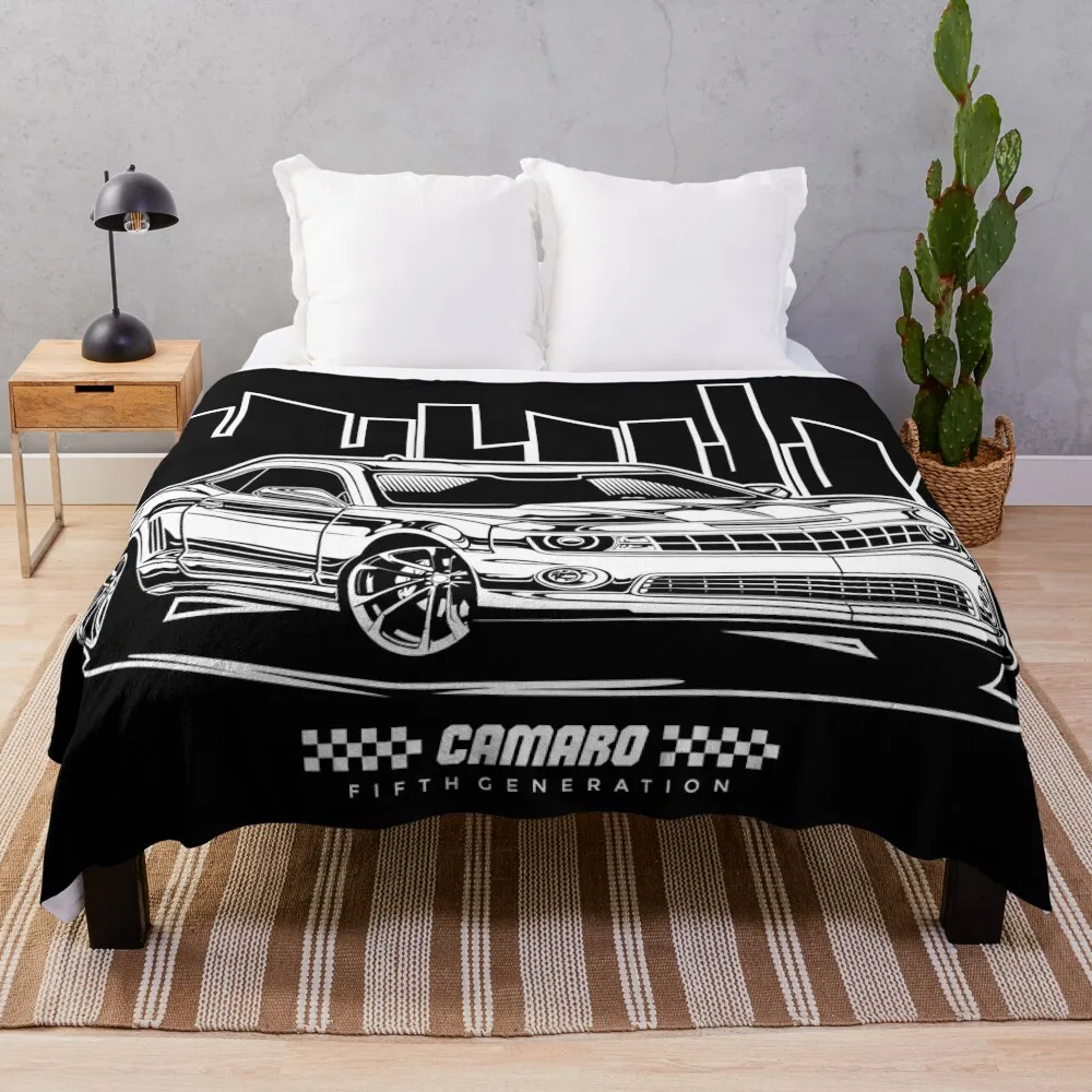 

Camaro SS Throw Blanket Decorative Sofa Cute Plaid Blankets For Bed Blankets