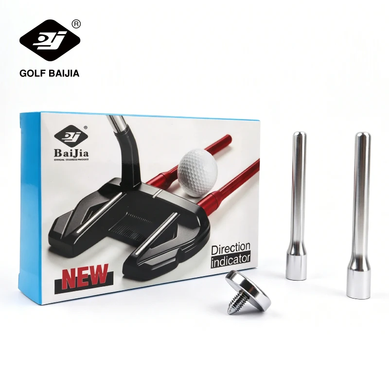 Tragbares Golf-Zieltrainingszubehör, Stromlinienförmiger runder magnetischer Richtungsanzeiger, Putter-Ausrichtungshilfe