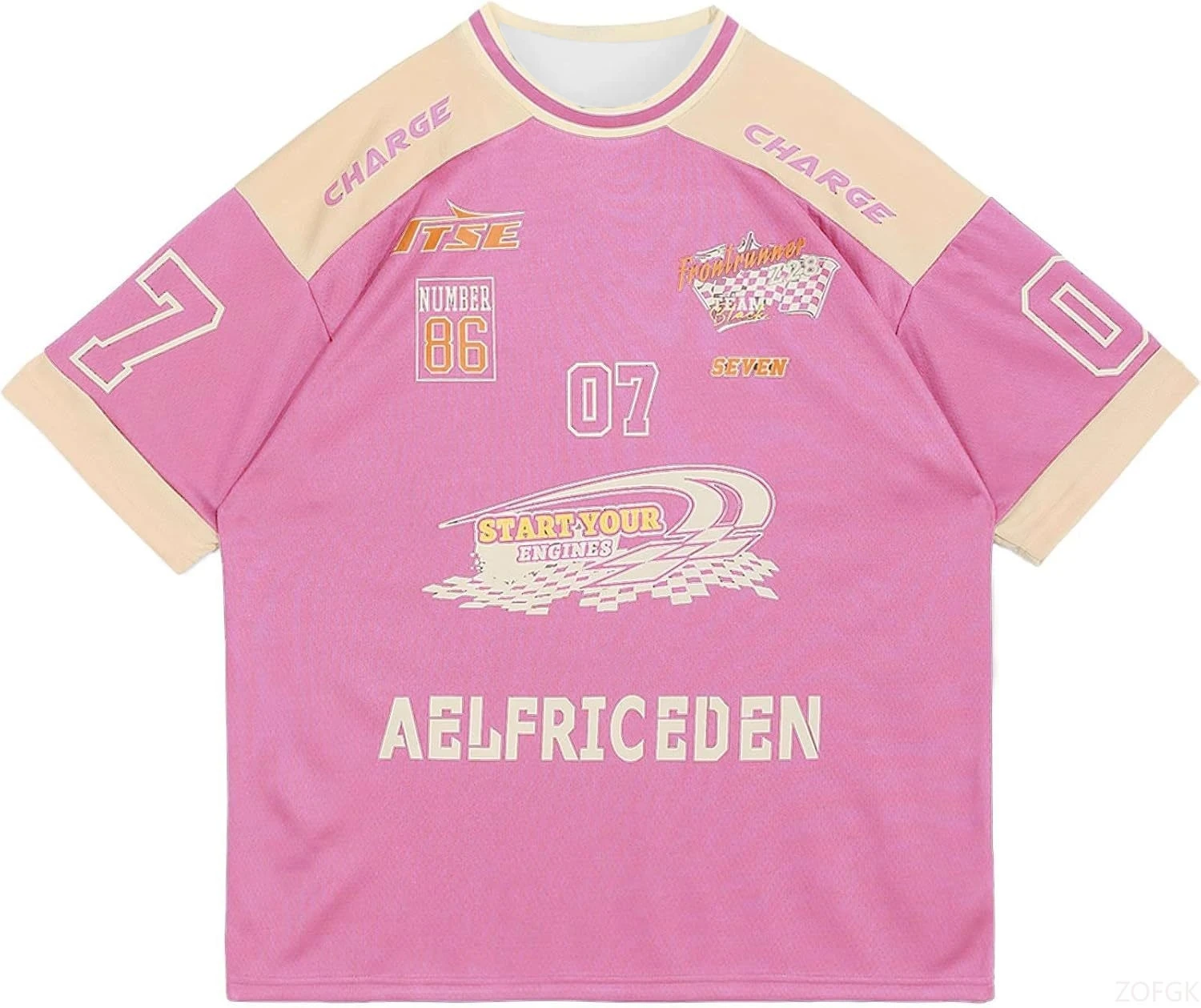 Aelfric Eden 90s المتضخم تي شيرت رجل جرافيك جيرسي مطبوعة عادية تيز الشارع الشهير خمر الصيف تي شيرت #4