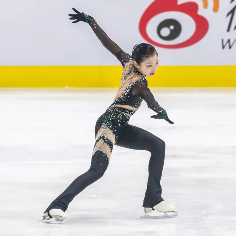 Figure Skating Performance Skirt Grade Exam Kosten Competition Dress Custom Set