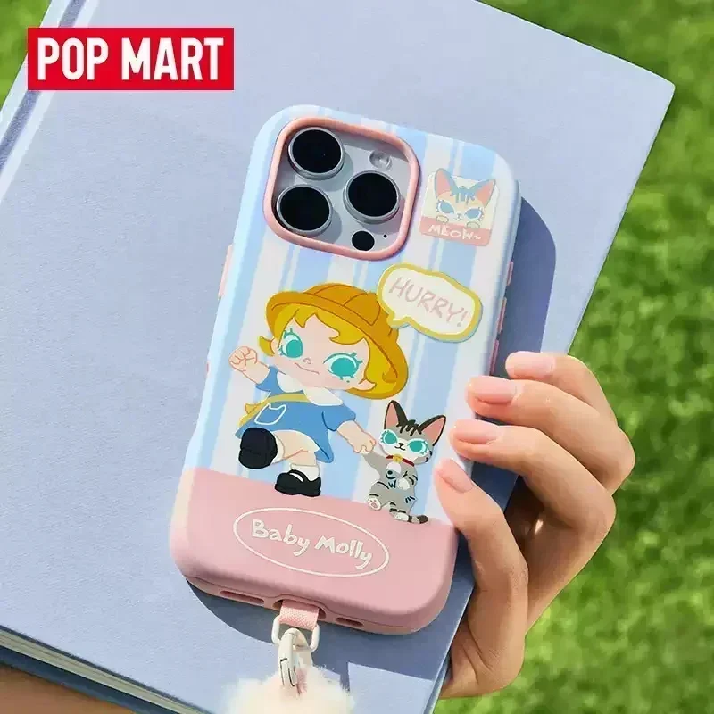 

POP MART Baby Molly & Baby Tabby Series-Phone Case For iPhone Surprise Mystery Box Blind Box Guess Bag Cute Anime Action Figure