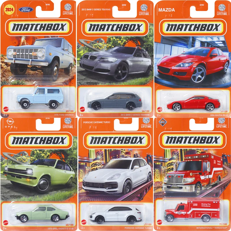 Mattel Matchbox Car Toys for Boys Diecast 1/64 Ford Volkswagen Golf Renault BMW Series Touring Opel Vehicles Model Birthday Gift