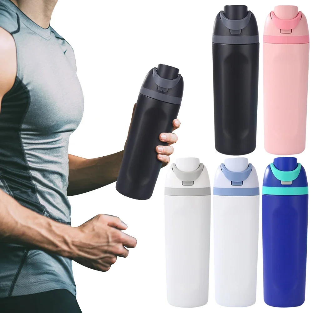 19oz 24oz 32oz Insulated Stainless Steel Water Bottle With Straw Thermos Cup Vacuum Flasks Car Water Bottle For Sports Travel