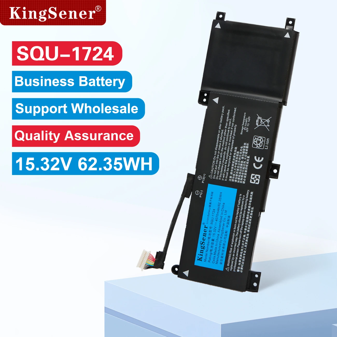 

KingSener New SQU-1724 SQU-1723 Laptop Battery For AORUS 15-XA 15-WA 15-W9 15-SA 15 X9 For GIGABYTE THUNDEROBOT 911