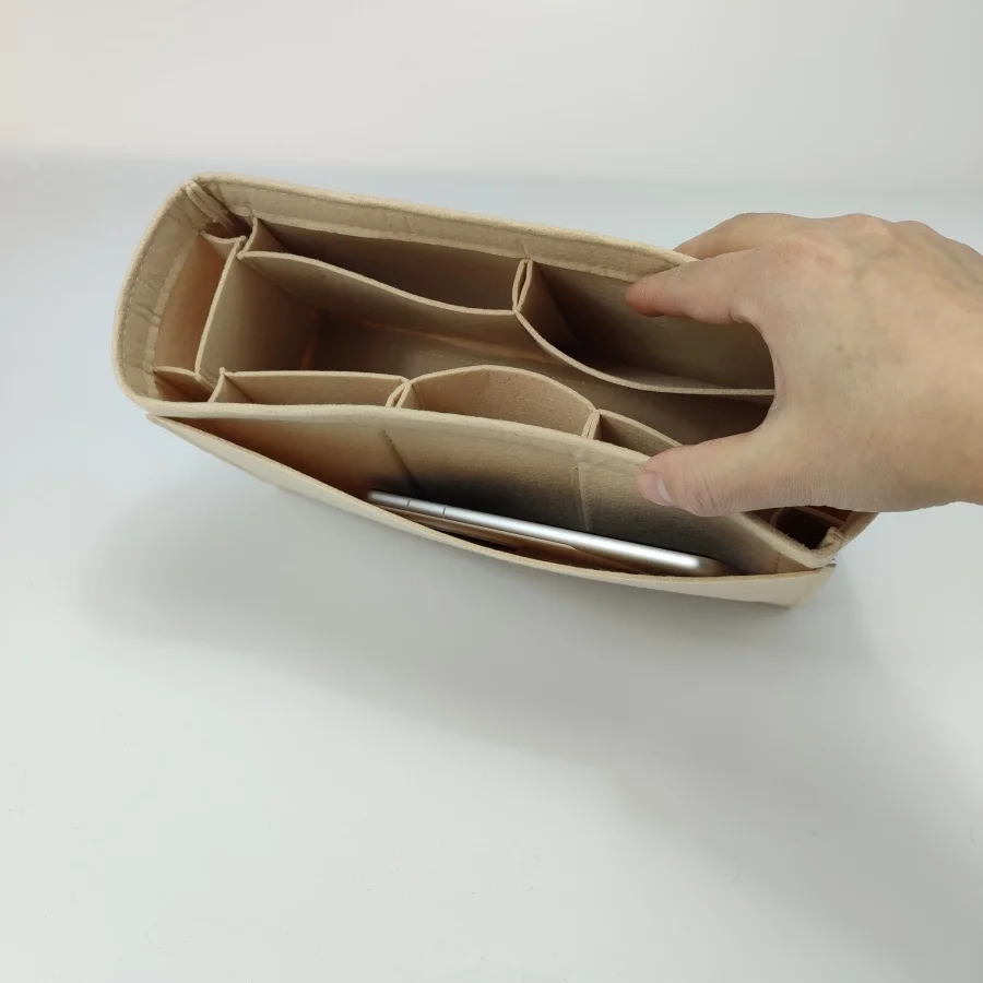 Felt Purse Organizer Insert Fits For Dio R Book Tote mini/S/M/L，Light Bag Organizer，Luxury Handbag & Tote Shaper - view 4