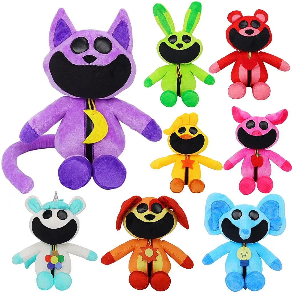 Smiling Critters Plush Toy Smiling Critters Cat Nap Catnat Accion Doll Soft Toy Peluches Pillow Birthday Christmas Gift 25-30cm