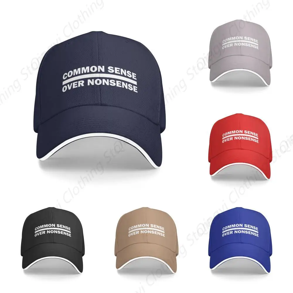 

Common Sense Over Nonsense Hat Men Funny Dad Hats Funny Birthday Gifts for Women Navy Blue