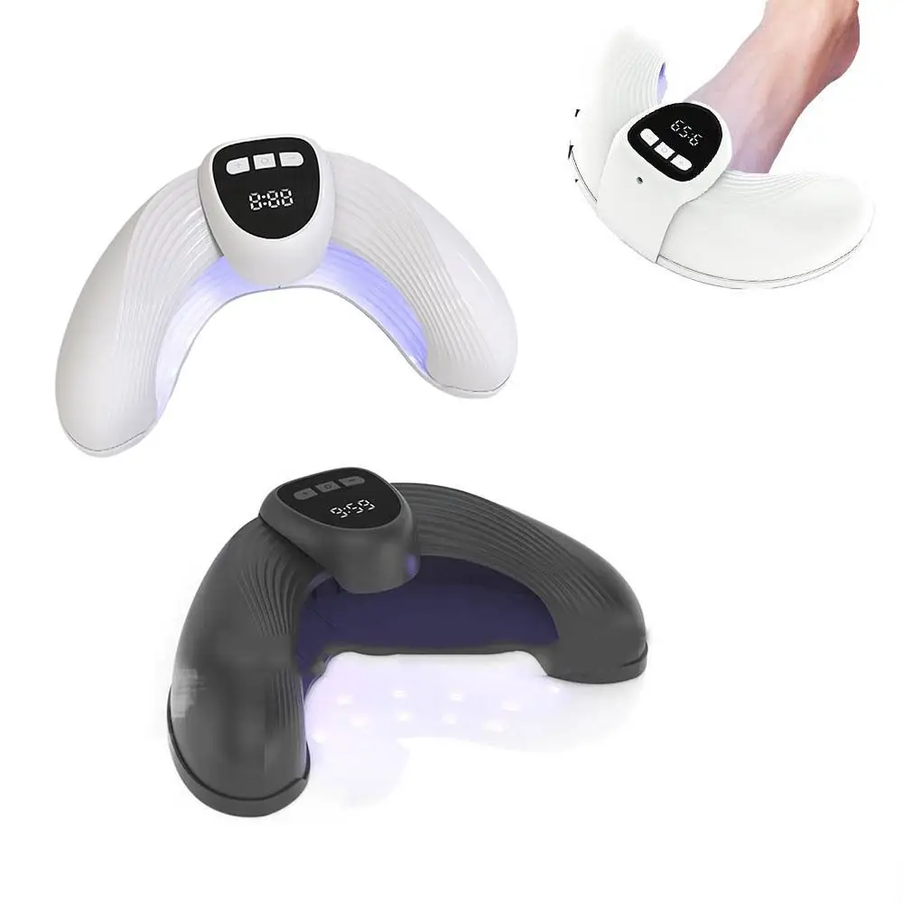 Lâmpada uv led para arte em unhas, ligada automática e 3 temporizadores com display, luz fúngica para unhas, ajustável, remove efetivamente, dobrável, secagem rápida