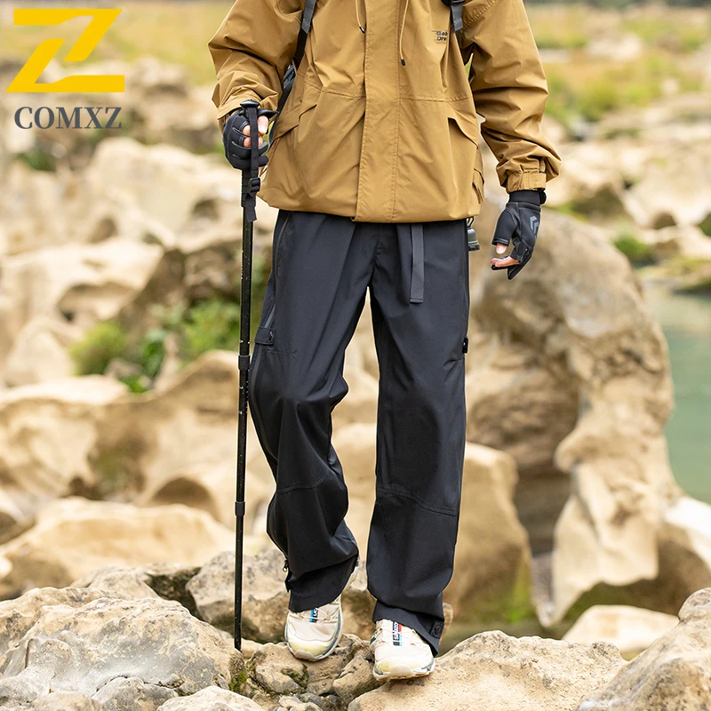 Retro Male Cargo Pants 2025 Autumn Relaxed Cycling Travel Streetwear Lightweight Trousers Breathable Casual Urban Trendy Pants