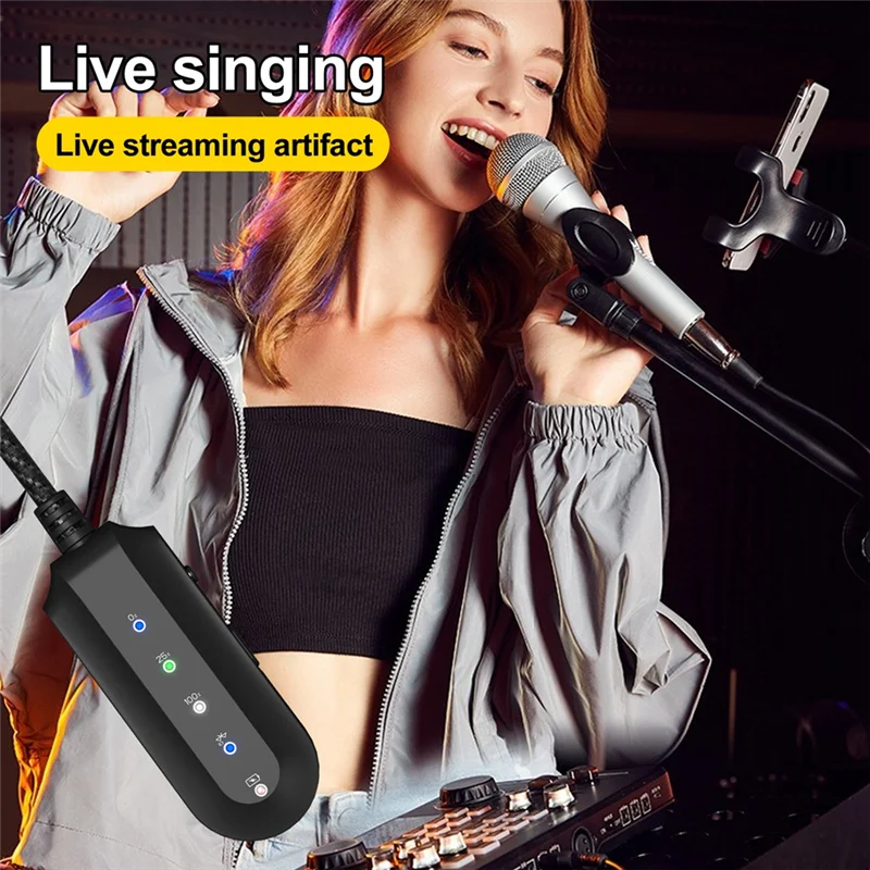 

Stylish-Wireless Audio Adapter With Vocal Eliminator Bluetooth Receiver Aux Adapter For Karaoke Singing Practice Live Singing
