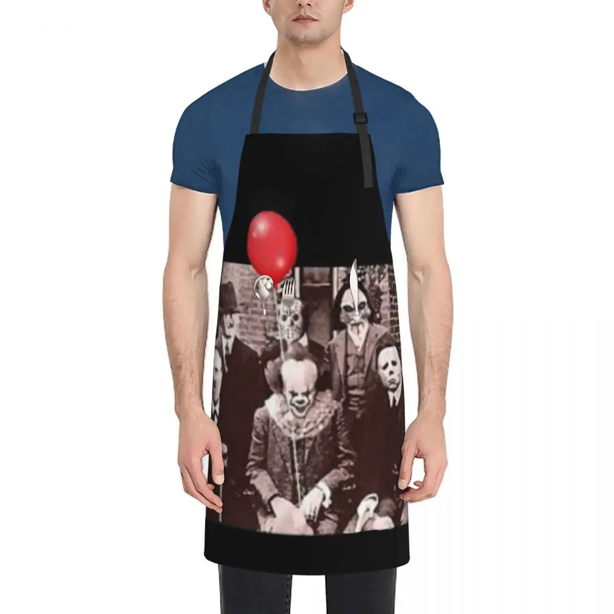 

Team Horror Characters Friends Apron Chef Accessories Goods For Home And Kitchen Home and kitchen products Apron