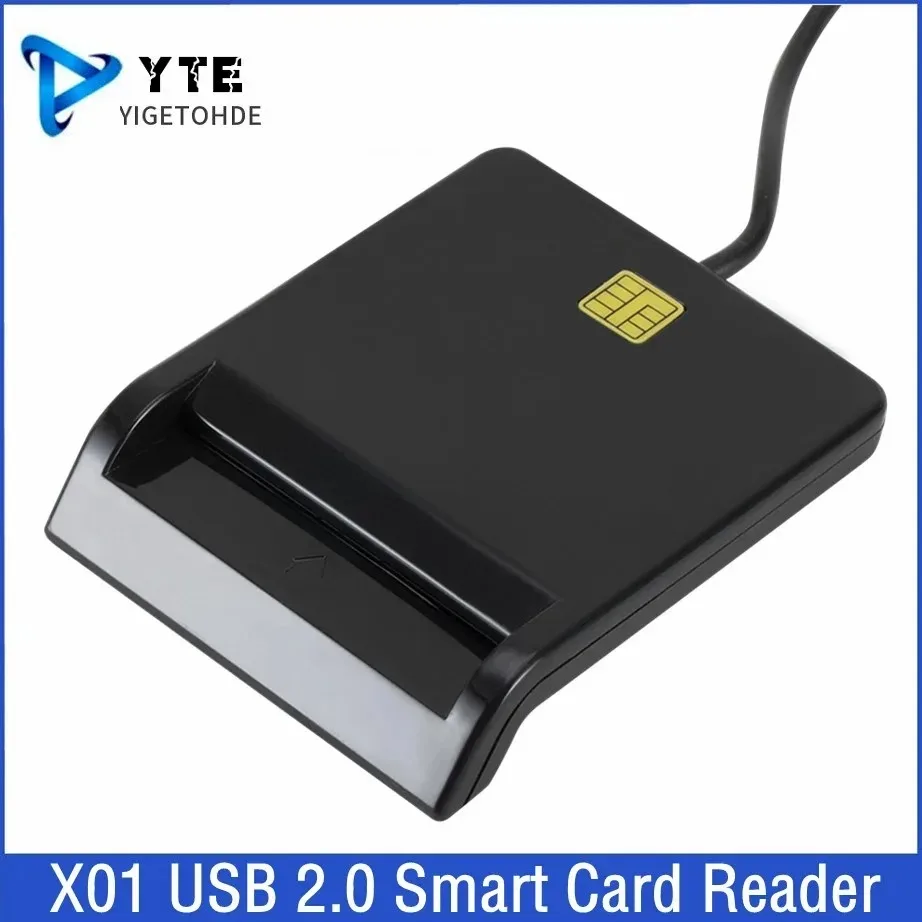 YIGETOHDE USB 2.0 Smart Card Reader For Bank Card IC/ID EMV Card Reader High Quality For Windows7/8/10 Linux OS USB-CCID ISO