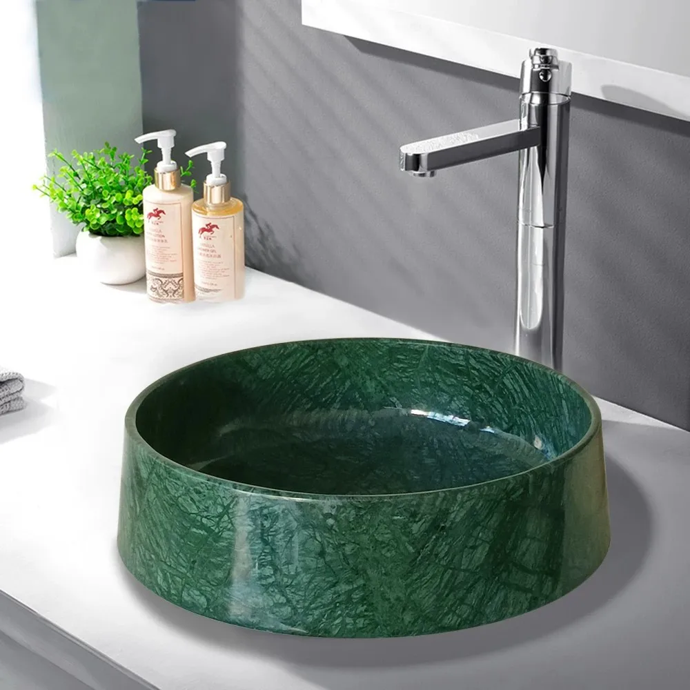 Luxury-Style Hotel Bathroom Facilities Marble Wash Basin Bathroom Art Decoration Barber Shop Hair Washing Basin Customization