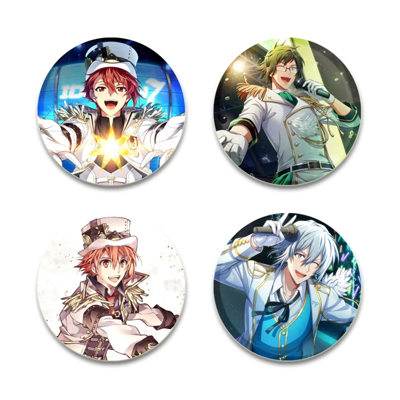 Anime IDOLiSH7 Badge Izumi Iori IZUMI MITSUKI Nikaido Yamato Yotsuba Tamaki Pins Cartoon Badge Backpack Hat Jewelry Accessories