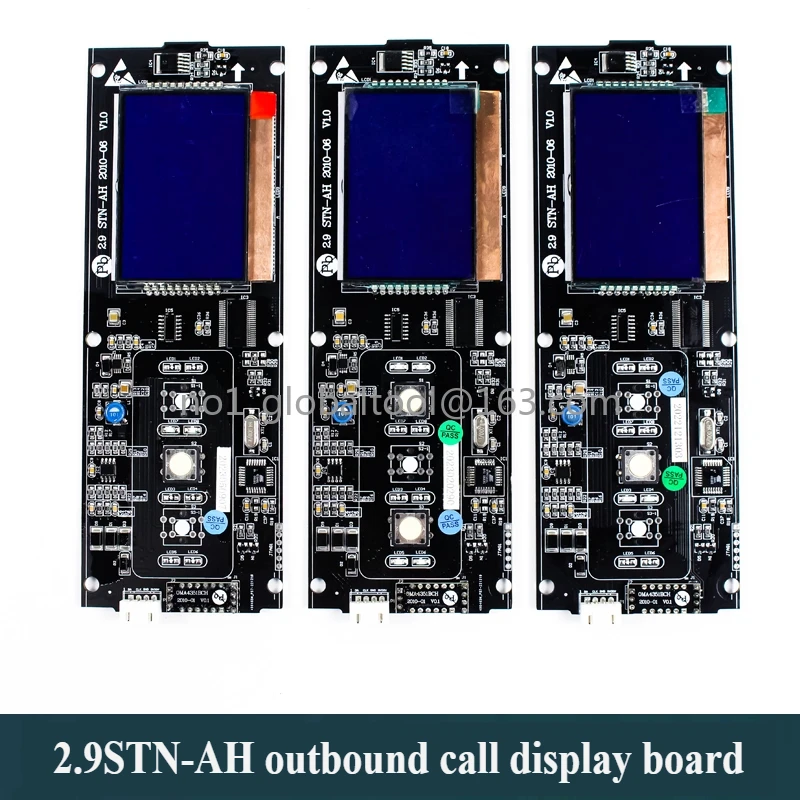 لوحة عرض المكالمات الخارجية للمصعد 2.9STN-AH2010-06V1.0 شاشة LCD متوافقة مع أنظمة التحكم Xio Xizi Otis Unaid