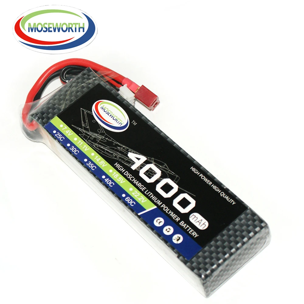 3S bateria Lipo 11.1v 4000mah 30C 40C 60C RC łodzie ToyCar części do dronów z XT60 T Deans EC3 Plug