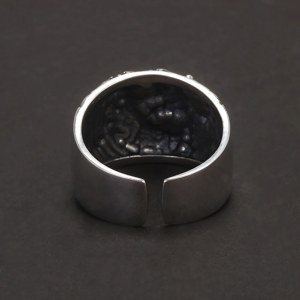 Bague Dragon en argent Sterling 925 pour hommes, Punk Rock, Style rétro, réglable, Fine, Cool, bijoux tendance, cadeau