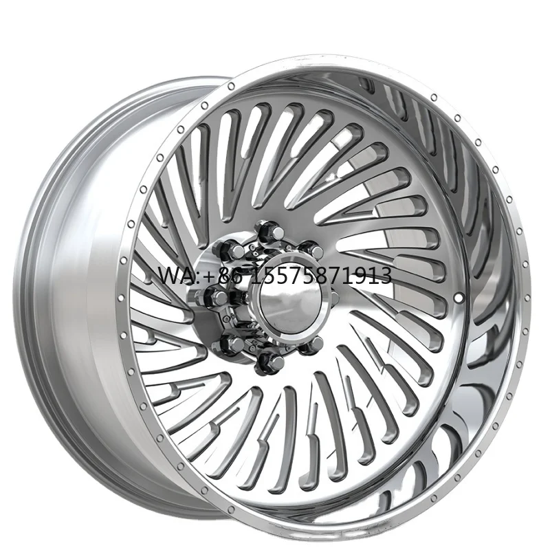 

Кованые диски на заказ 24x14 24x12 26x14 26x16 28x16, полированные, Super Single Truck Wheels, 6x139.7 8x170