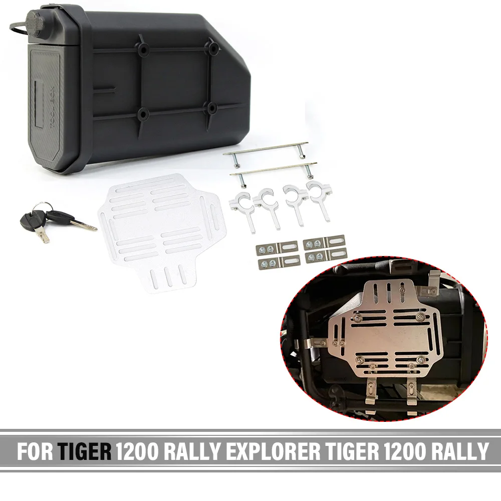 Per Tiger 1200 rally Explorer Tiger 1200 rally Moto Cassetta degli attrezzi Cassetta degli attrezzi Scatola decorativa laterale impermeabile Scatola di immagazzinaggio Veicolo